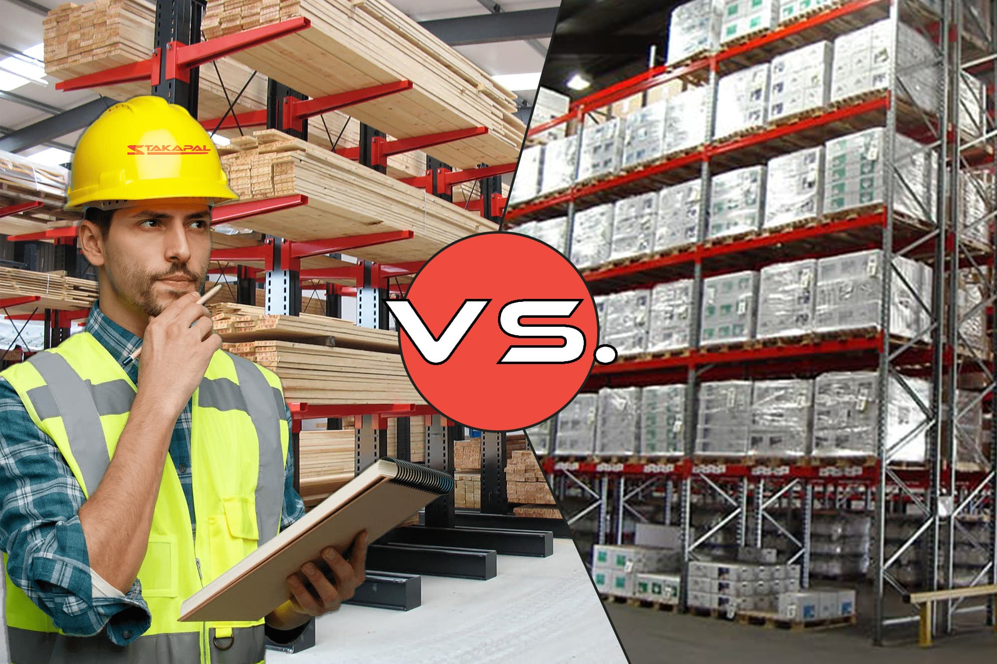 The Difference between Cantilever Racking and Pallet Racking, identifying racking benefits and features.