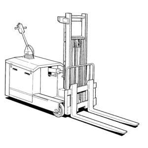 Pedestrian Controlled lift truck - a Fork Lift diagram by Stakapal - Leaders in Innovative Warehouse and Yard Storage Racking Solutions and Cantilever Racking Specialists