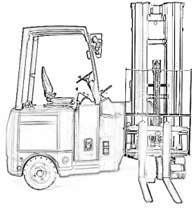 Narrow aisle articulated - a Forklift diagram by Stakapal - Leaders in Innovative Warehouse and Yard Storage Racking Solutions and Cantilever Racking Specialists