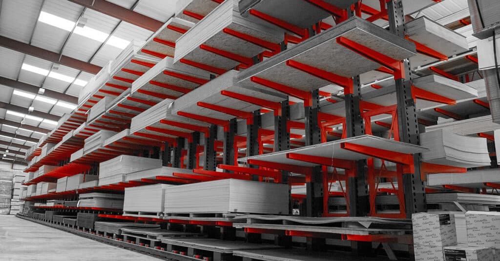 New Racking, recently installed Cantilever Racking is the superior choice as it upholds many of its benefits and you can trust that your products are safe.